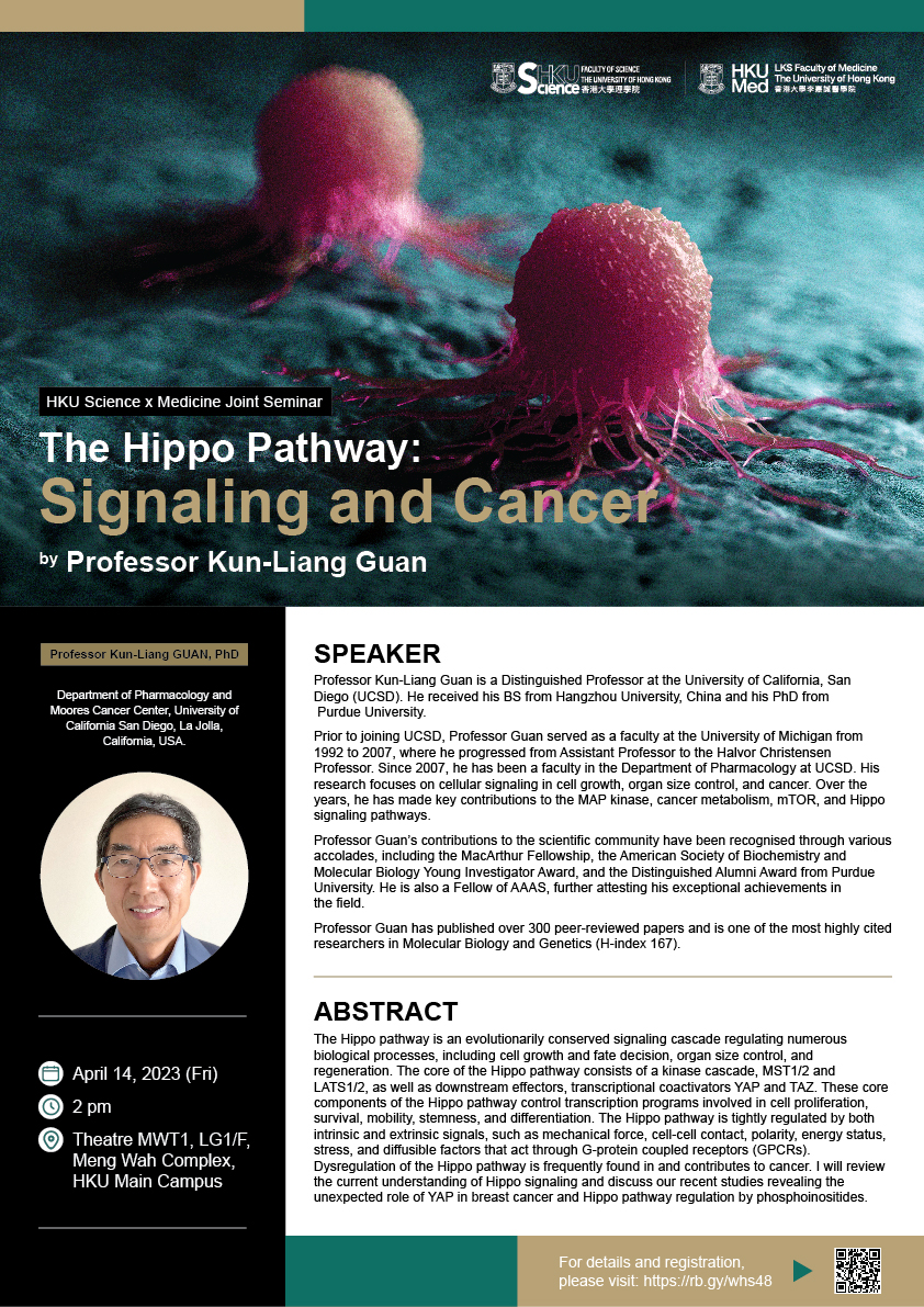 Poster of lecture on Hippo Pathway